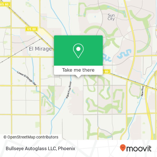 Bullseye Autoglass LLC map