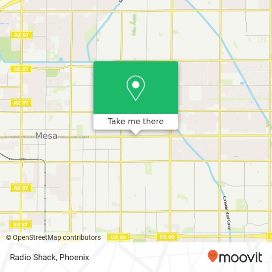 Radio Shack map