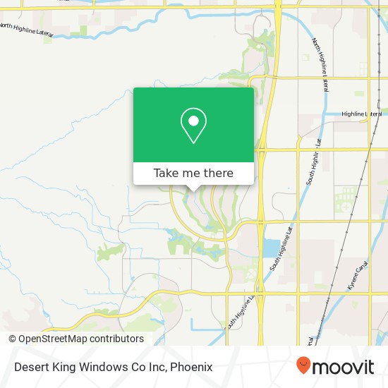 Mapa de Desert King Windows Co Inc