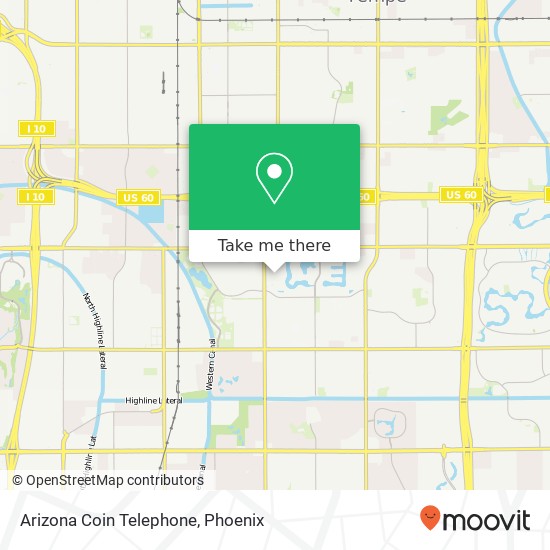 Arizona Coin Telephone map