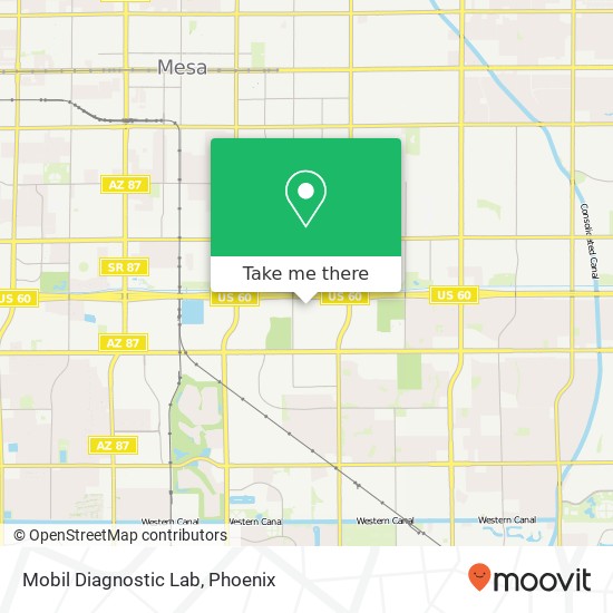 Mapa de Mobil Diagnostic Lab