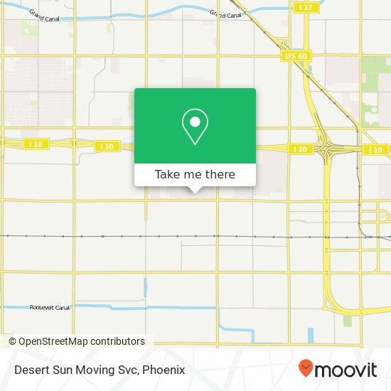 Desert Sun Moving Svc map