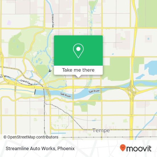 Streamline Auto Works map