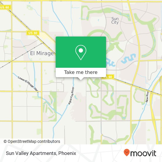 Sun Valley Apartments map