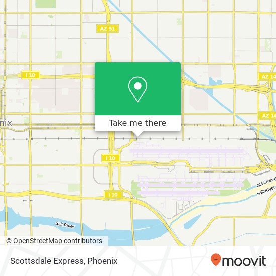 Mapa de Scottsdale Express