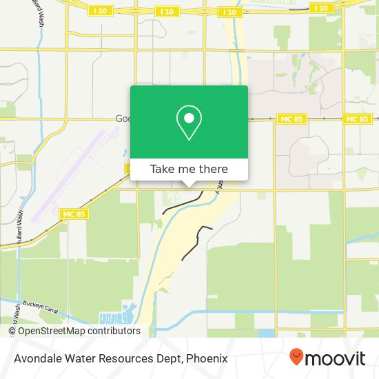 Mapa de Avondale Water Resources Dept