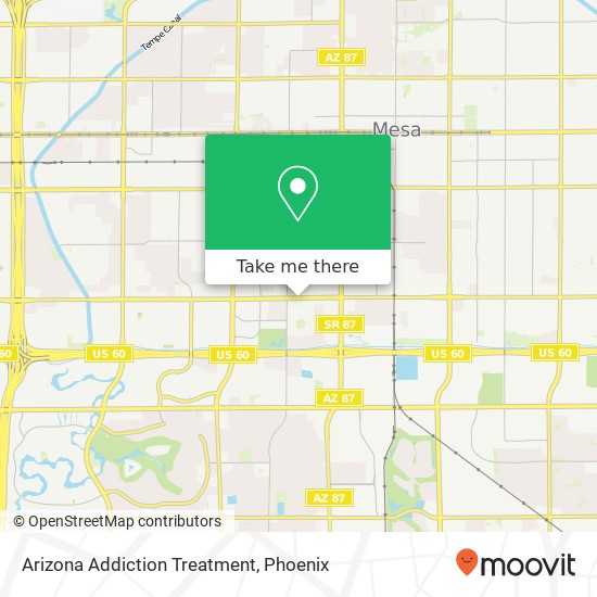 Arizona Addiction Treatment map