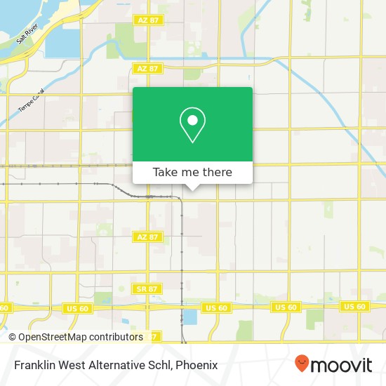 Franklin West Alternative Schl map