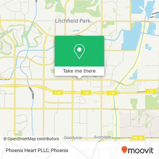 Mapa de Phoenix Heart PLLC