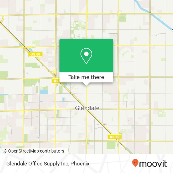 Glendale Office Supply Inc map