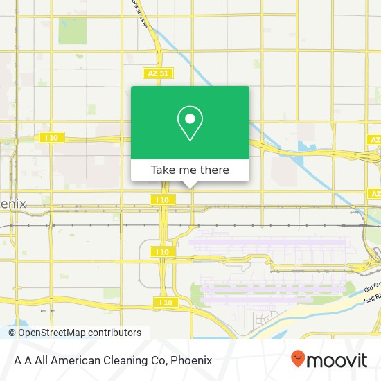 A A All American Cleaning Co map