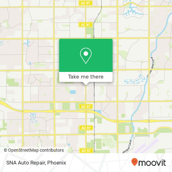 SNA Auto Repair map