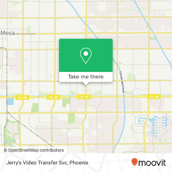 Jerry's Video Transfer Svc map