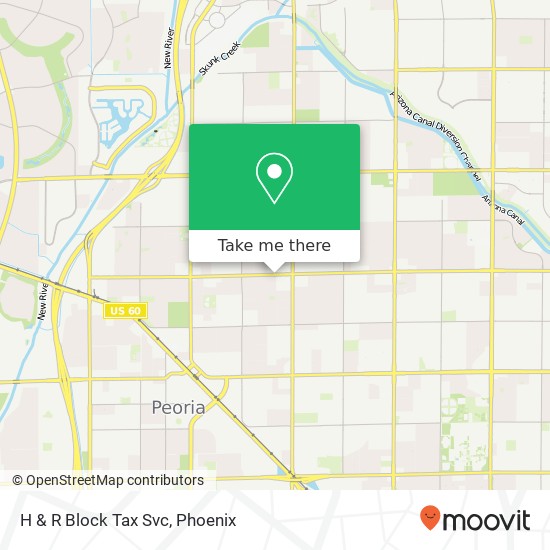 H & R Block Tax Svc map