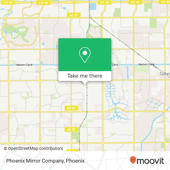 Phoenix Mirror Company map