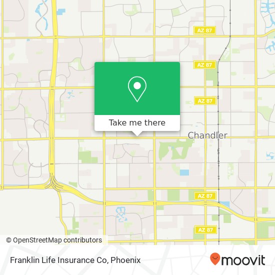 Franklin Life Insurance Co map