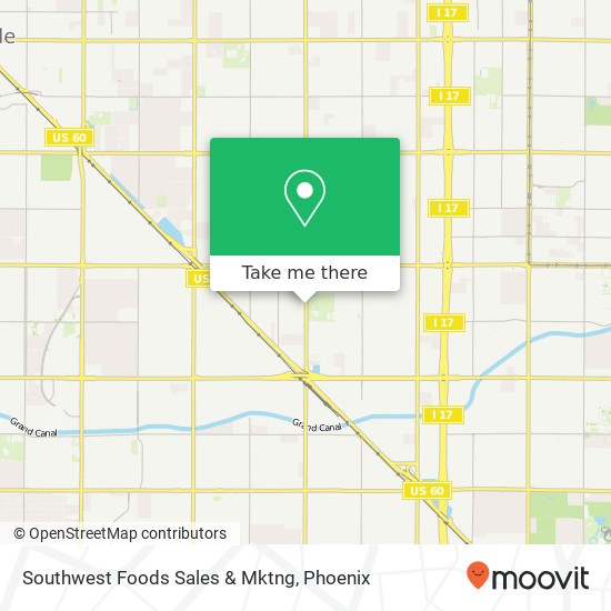 Southwest Foods Sales & Mktng map