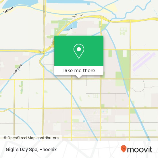 Gigli's Day Spa map