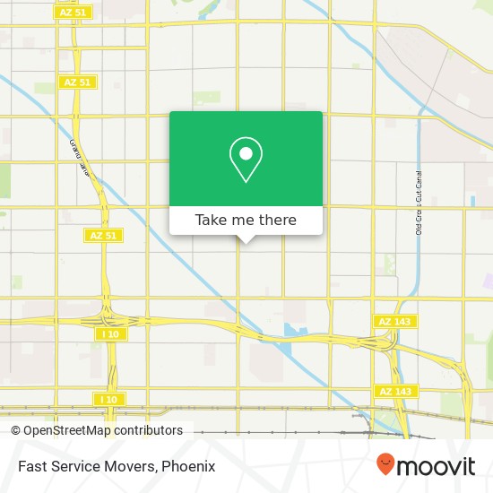 Fast Service Movers map