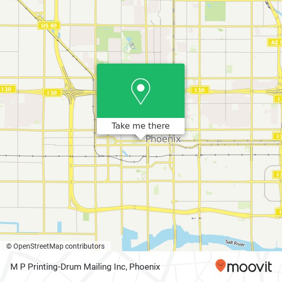 M P Printing-Drum Mailing Inc map