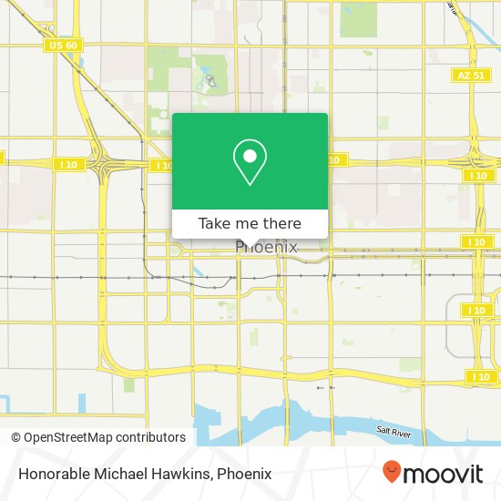 Mapa de Honorable Michael Hawkins