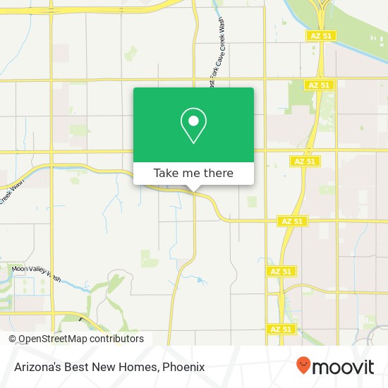 Mapa de Arizona's Best New Homes