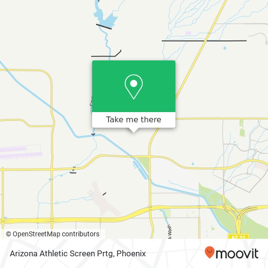 Mapa de Arizona Athletic Screen Prtg