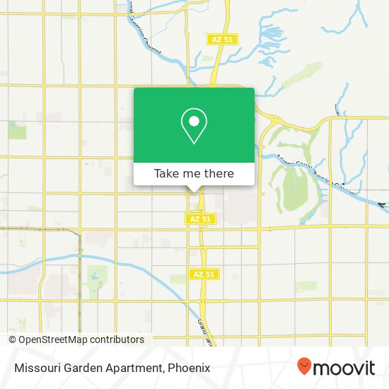 Missouri Garden Apartment map