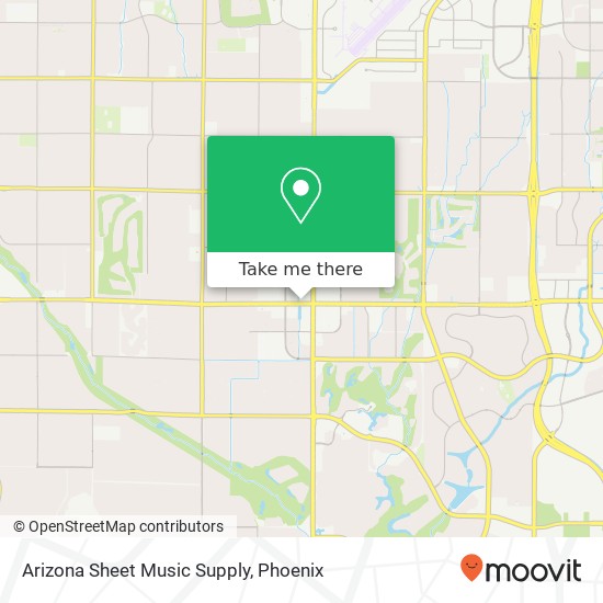 Arizona Sheet Music Supply map