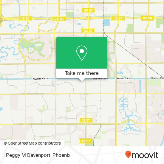 Peggy M Davenport map