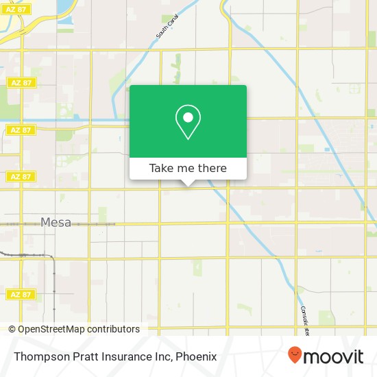 Mapa de Thompson Pratt Insurance Inc