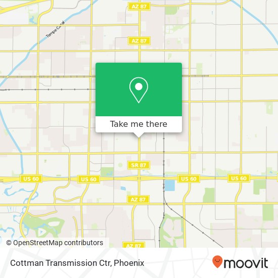 Cottman Transmission Ctr map