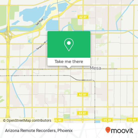 Arizona Remote Recorders map