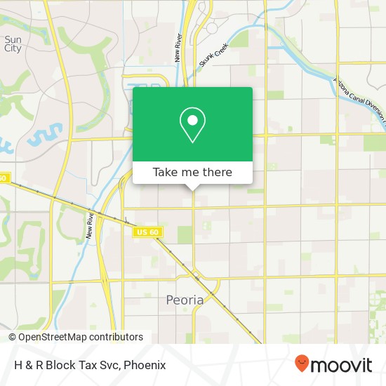 H & R Block Tax Svc map