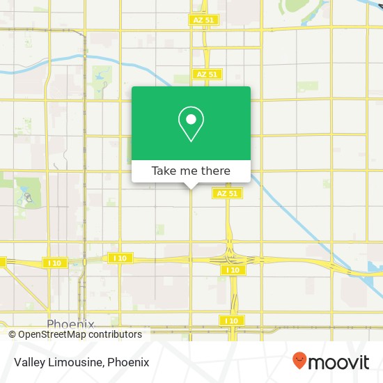Valley Limousine map