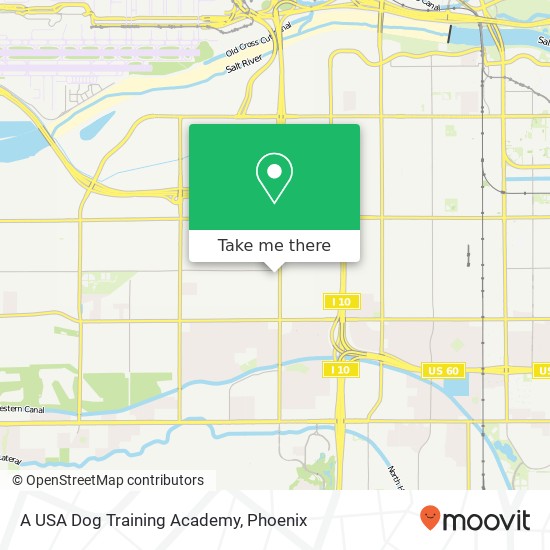 A USA Dog Training Academy map