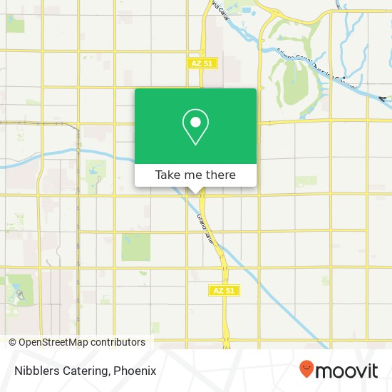 Nibblers Catering map