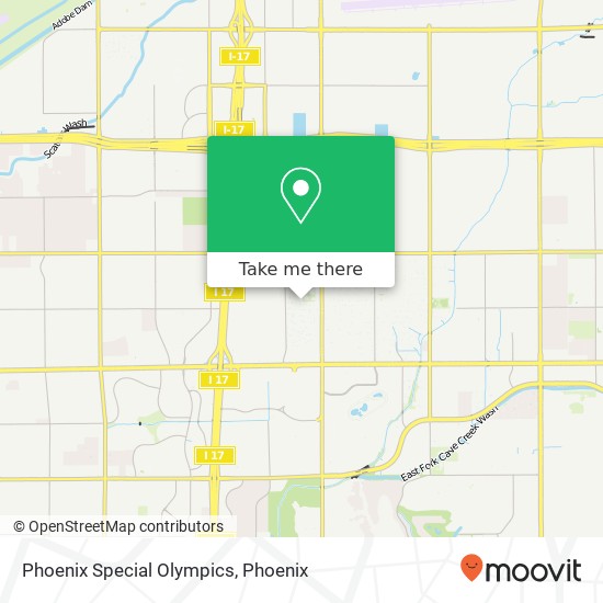 Phoenix Special Olympics map