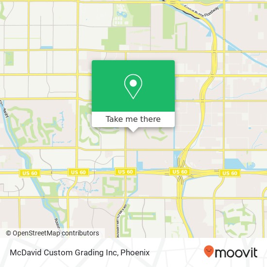 Mapa de McDavid Custom Grading Inc