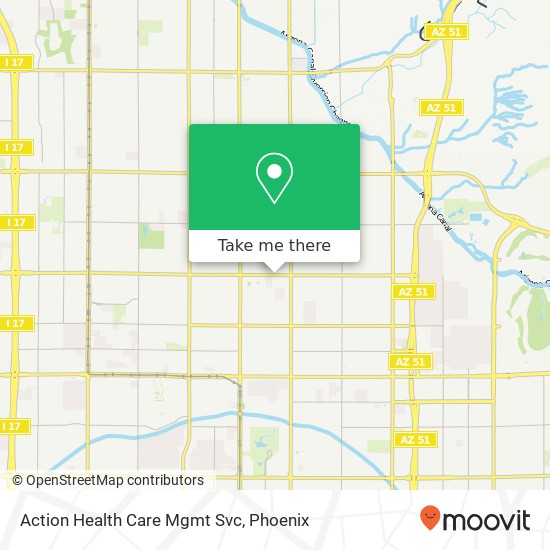 Action Health Care Mgmt Svc map