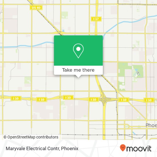 Maryvale Electrical Contr map
