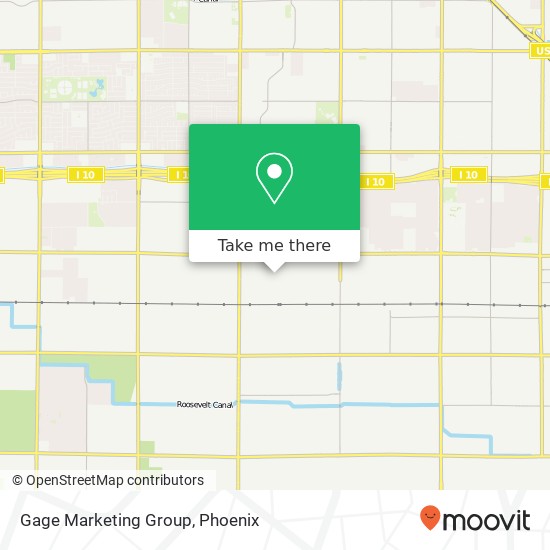 Mapa de Gage Marketing Group