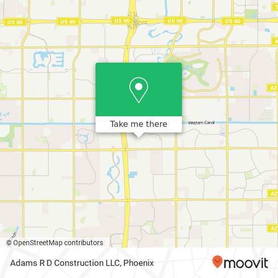 Adams R D Construction LLC map