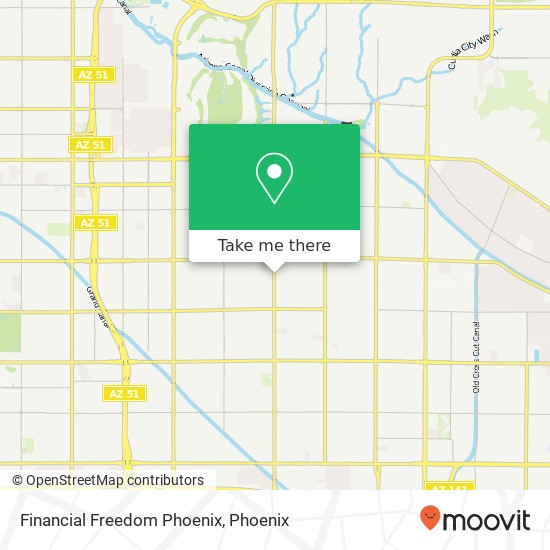Mapa de Financial Freedom Phoenix