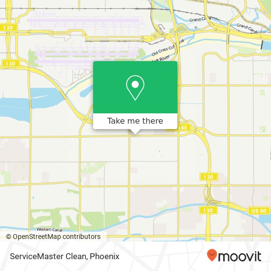 Mapa de ServiceMaster Clean