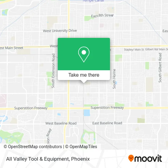Mapa de All Valley Tool & Equipment