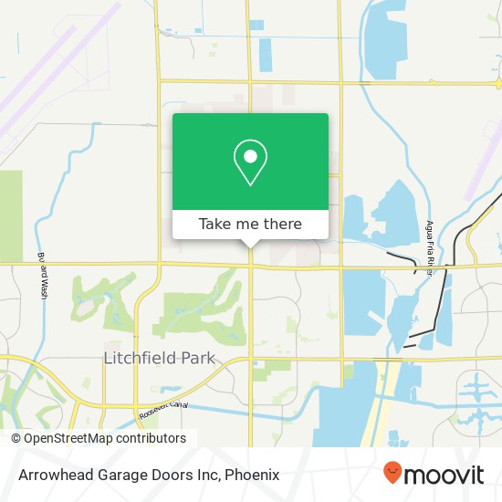 Arrowhead Garage Doors Inc map