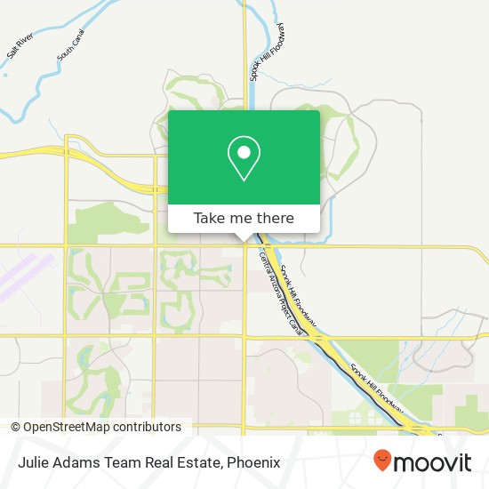 Julie Adams Team Real Estate map