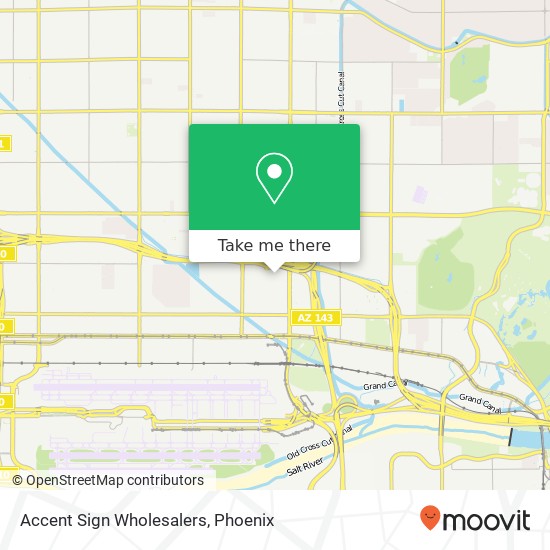 Mapa de Accent Sign Wholesalers