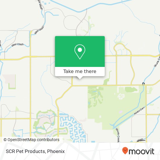 SCR Pet Products map